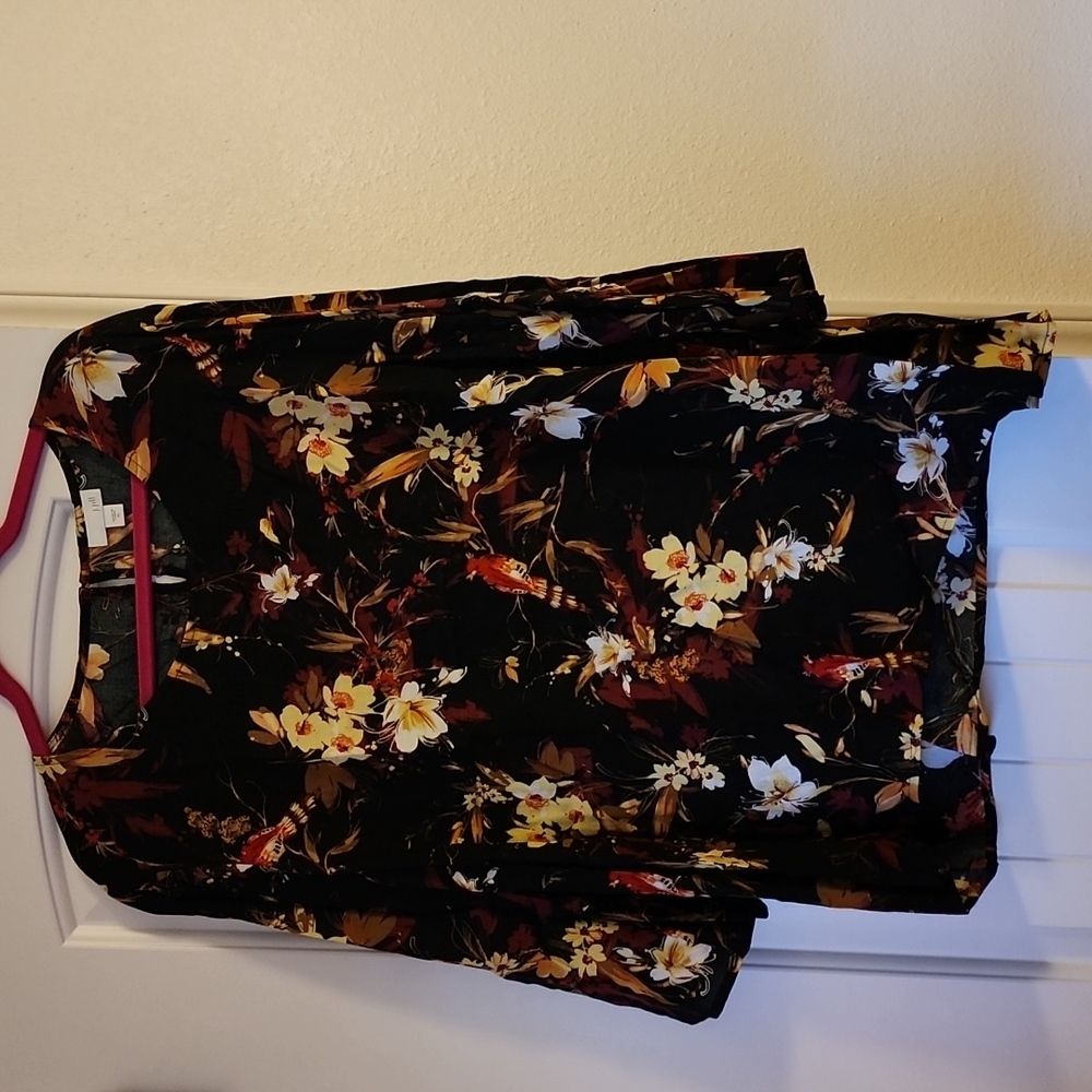 J Jill Floral Blouse
